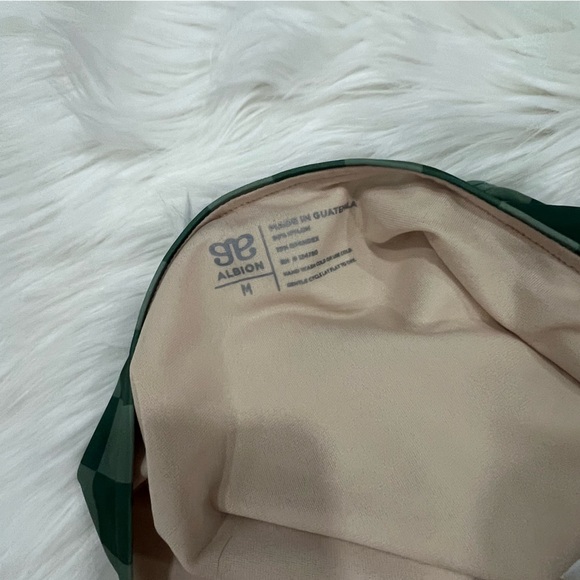 Albion Green Checkered High Waist Bikini Set M & L - Picture 9 of 14